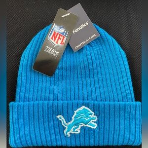 Detroit Lions beanie winter hat Fanatics NWT